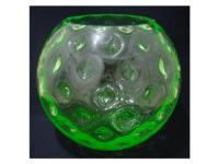 チェコ製　花瓶　Koule2053-1 グリーン