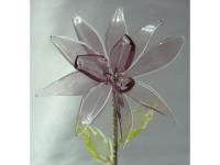 新品ウランガラスの花(小)FS021