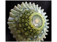 オパルセントウランガラス フリルボウル