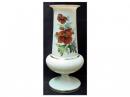 1880年頃ボヘミア 手描きウランガラス花瓶poppys(ケシ)