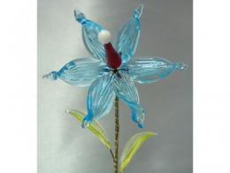新品ウランガラスの花(小)FS026