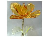 新品ウランガラスの花(小)FS035
