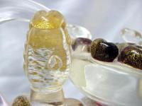 Murano Glass 果物かごを持つ男女ペア