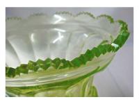 1840～1860年 ビーダーマイヤー様式 ウランガラス ゴブレット